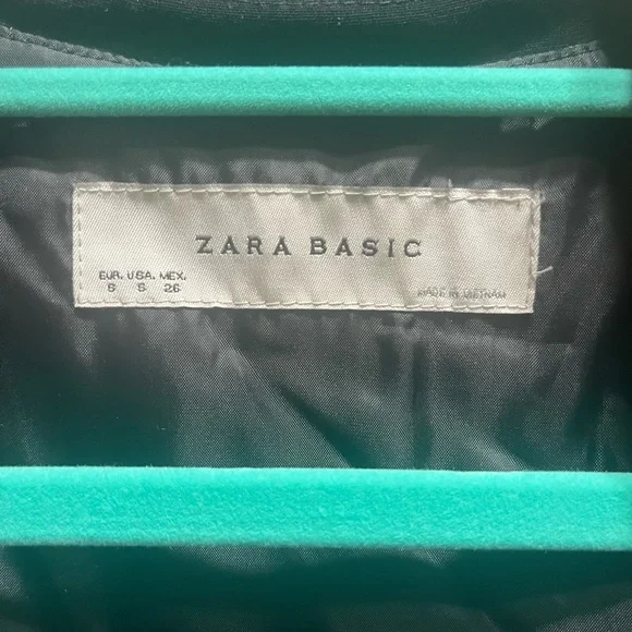 ZARA Black Sleeveless, Wrap Tunic Top with Tie-Waist Small - Picture 3 of 11